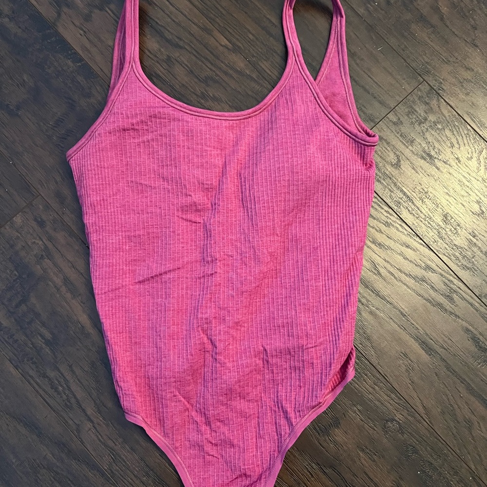 Lululemon Pink Ribbed One Piece